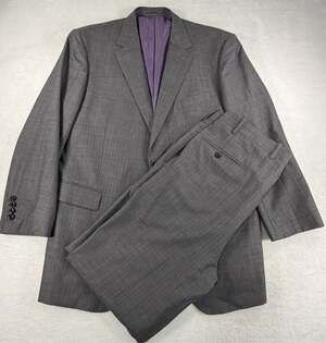 Custom Tailored Bespoke Men’s Suit Gray 46L 38x31